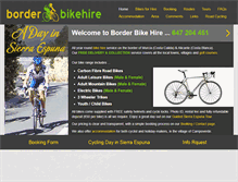 Tablet Screenshot of borderbikehire.com
